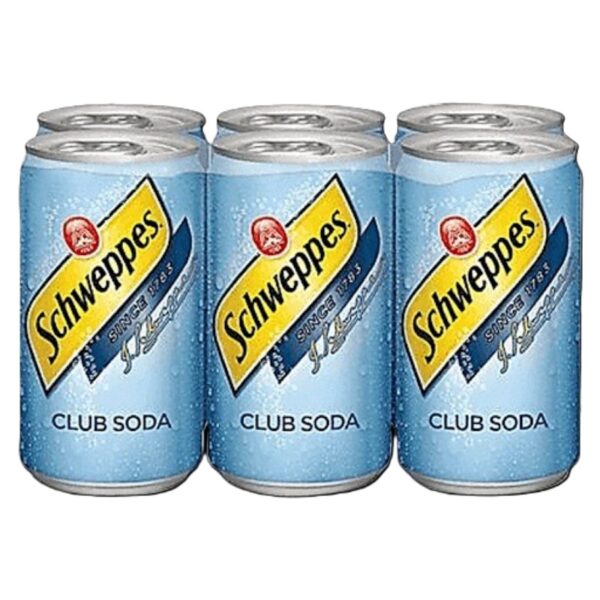 Schweppers Mini Club Soda 6Pk